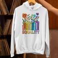 Equality Books Wildflower Rainbow LGBT Lesbian Gay Pride Unisex Hoodie