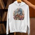Fantasy Dragon Books Floral Boho Bookworm Unisex Hoodie Fantasy Dragon Books Floral Boho Bookworm Unisex Hoodie