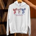 My Favorite Season Is Baseball Coquette Bow Game Day Mom Sis Unisex Hoodie My Favorite Season Is Baseball Coquette Bow Game Day Mom Sis Unisex Hoodie