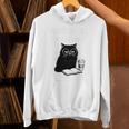First Of All I’m A Delight Cute Cat Books Coffee Humor Unisex Hoodie First Of All I’m A Delight Cute Cat Books Coffee Humor Unisex Hoodie