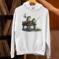 Frog Toad Fishing Vintage Classic Book Frog Unisex Hoodie