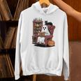Ghost With Bookshelf Halloween Bookish Premium Tri-Blend Unisex Hoodie Ghost With Bookshelf Halloween Bookish Premium Tri-Blend Unisex Hoodie