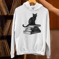 Goth Mystical Gothic Books & Cat Unisex Hoodie
