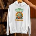 Halloween Teacher Librarian Monster Reading Books Performance Unisex Hoodie Halloween Teacher Librarian Monster Reading Books Performance Unisex Hoodie