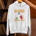 I’d Rather Be Buried In A Horror Book Spooky Skull Book Fan Unisex Hoodie