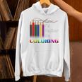 I'd Rather Be Coloring Adult Coloring Book T-Shirt Unisex Hoodie