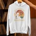 I'd Rather Be Reading Book Lover Vintage Sunset Apparel Premium Tri-Blend Unisex Hoodie