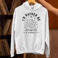 I’d Rather Be Reading Minimal Book Lover Arch Unisex Hoodie