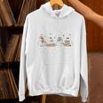 I'm Just Here For The Books Cute Halloween Ghost Reading Unisex Hoodie
