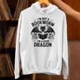 I'm Not a Bookworm I'm a Book Dragon For Fantasy Lovers Premium Tri-Blend Unisex Hoodie