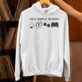 I'm A Simple Woman I Love Coffee Flip Flops Dog Books Unisex Hoodie I'm A Simple Woman I Love Coffee Flip Flops Dog Books Unisex Hoodie