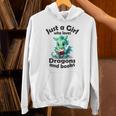 Just a Girl Who Loves Dragons And Books Dragon For Kids Unisex Hoodie