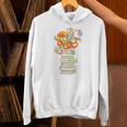 Kawaii Octopus Bookworm Fun Reading Tee For Book Lovers Premium Tri-Blend Unisex Hoodie