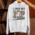 Kids I Just Hit 100 Days Boys 100 Days Of School Baseball Kids Unisex Hoodie Kids I Just Hit 100 Days Boys 100 Days Of School Baseball Kids Unisex Hoodie