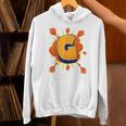 Letter G Initial Comic Book Vintage Matching Family Fun Unisex Hoodie