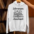 Librarian Assistant Cute Floral Book Reader Graphic Women Unisex Hoodie