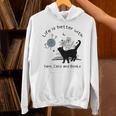 Life Is Better With Yarn Cats And Books Premium Tri-Blend Unisex Hoodie Life Is Better With Yarn Cats And Books Premium Tri-Blend Unisex Hoodie