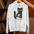 Life Essentials Witty Grungy Noisy Book Tea And Cat Unisex Hoodie