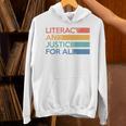 Literacy And Justice For All Reading Book Club Librarian Premium Tri-Blend Unisex Hoodie Literacy And Justice For All Reading Book Club Librarian Premium Tri-Blend Unisex Hoodie