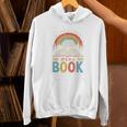 Take A Look It's In A Book Retro Reading Advocate Distressed Unisex Hoodie