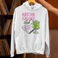 Matcha & Books Club Green Tea Latte Lovers Unisex Hoodie Matcha & Books Club Green Tea Latte Lovers Unisex Hoodie