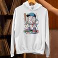 Melting Slime Sprinkle Baseball Mascot With Bat Unisex Hoodie Melting Slime Sprinkle Baseball Mascot With Bat Unisex Hoodie