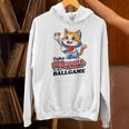 Take Meowt To The Ball Game Tee Slugger Cat Baseball Unisex Hoodie