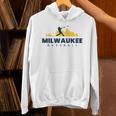 Milwaukee Baseball Minimalist City Skyline Baseball Lover Unisex Hoodie Milwaukee Baseball Minimalist City Skyline Baseball Lover Unisex Hoodie