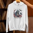 Morally Grey Book Club Gothic Skeleton And Raven Vintage Premium Tri-Blend Unisex Hoodie
