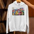 Mr Men Little Miss Retro Colourful Comic Book Scene Unisex Hoodie