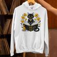 Mystic Cat With Spell Book Candle Flowers Witchcore Men Women Kids Unisex Hoodie Mystic Cat With Spell Book Candle Flowers Witchcore Men Women Kids Unisex Hoodie
