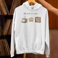 My Needs Are Simple Coffee Paw And Books Vintage Unisex Hoodie My Needs Are Simple Coffee Paw And Books Vintage Unisex Hoodie