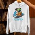 Nerdy Pug Reading Books Poogworm Pug Bookworm Unisex Hoodie Nerdy Pug Reading Books Poogworm Pug Bookworm Unisex Hoodie