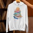 Octopus Reading Bookworm Book Reading Octopus Lover Unisex Hoodie Octopus Reading Bookworm Book Reading Octopus Lover Unisex Hoodie