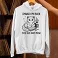 You Pawsed Here Cat Books Coffee I Paused My Book To Be Here Unisex Hoodie