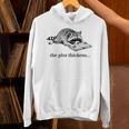 The Plot Thickens Raccoon Reading Book Bookish Unisex Hoodie