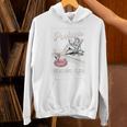 Poolside Reading Club Books Flamingo Swim Pool Inflatable Unisex Hoodie
