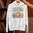 Pop Open A Good Book For School Librarian Popcorn Unisex Hoodie