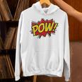 POW Comic Book Font Action Hero BAM BANG BOOM POW Unisex Hoodie POW Comic Book Font Action Hero BAM BANG BOOM POW Unisex Hoodie