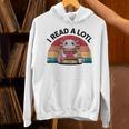 I Read Alotl Axolotl Retro Reading Books Lover Vintage Unisex Hoodie