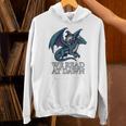 We Read At Dawn Frog Riding Dragon Book Lover Art Comfort Colors Crop Top Unisex Hoodie