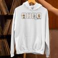 Reading Silly Goose Book Cute Bookish Teacher Stamp Unisex Hoodie