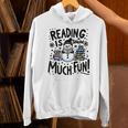 Reading Is Snow Much Fun Winter Bookworm Loves Reading Book Unisex Hoodie