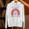 Reading Is My Thing Book Bookworm Teacher Rainbow Girl Unisex Hoodie