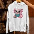 Readsolotl Kawaii Axolotl Reading Book Lover Unisex Hoodie Readsolotl Kawaii Axolotl Reading Book Lover Unisex Hoodie