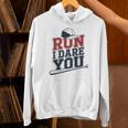 Run I Dare You Baseball Catcher Player Fan Unisex Hoodie Run I Dare You Baseball Catcher Player Fan Unisex Hoodie