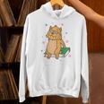 Sabre-Toothed Tiger Loves Books Wildcat Unisex Hoodie