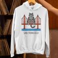 San Francisco Cat Golden Gate Bridge Book Lover Unisex Hoodie San Francisco Cat Golden Gate Bridge Book Lover Unisex Hoodie