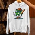 Shamrock Baseball St Patrick's Day Kids Boys Toddlers Premium Tri-Blend Unisex Hoodie