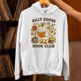 Silly Goose Book Club Cozy Reading Humor Unisex Hoodie